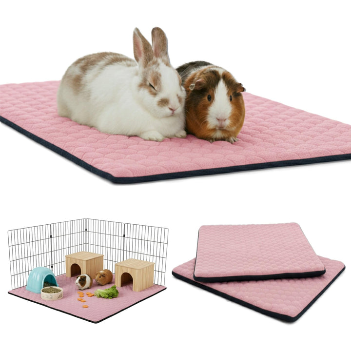 2 Stück Käfigeinlage für Kaninchen und Meerschweinchen - perfekte Einstreu für Innenkäfige und C&amp;C -