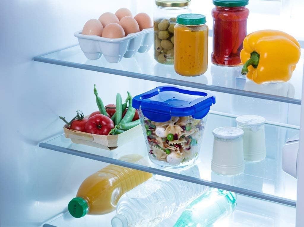 Pyrex Cook & Go Lunchbox, 3 Stück, gleiches Fassungsvermögen (3 x 0,8 l – Pasta Box) – speziell zum