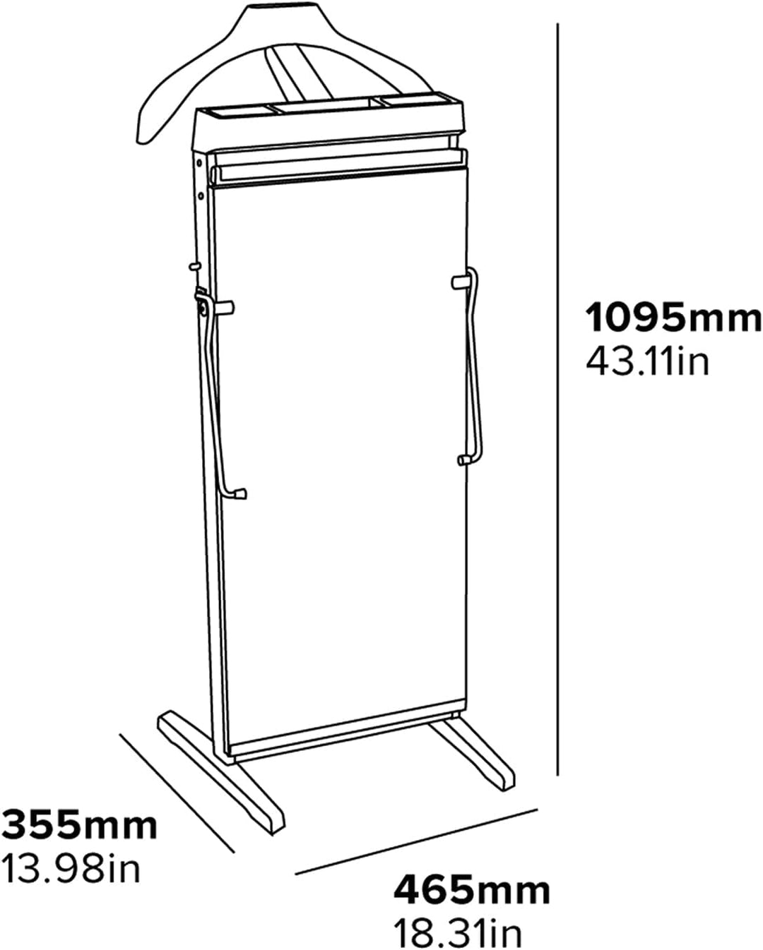 Corby 3300 Hosenpresse, Walnuss, EU-Stecker, Walnuss