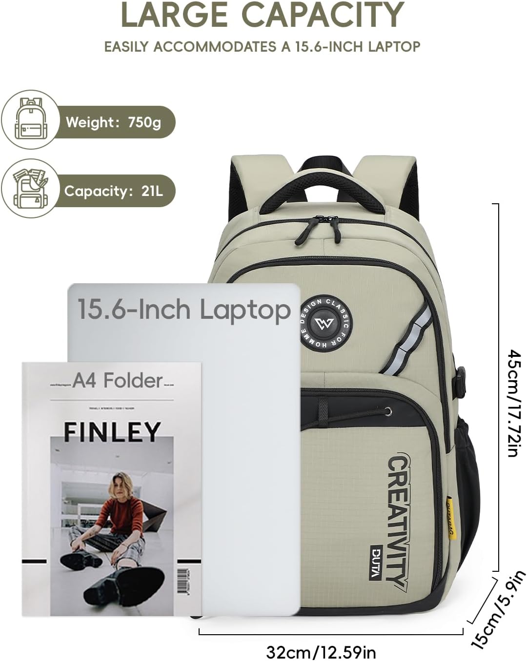 Amythe 2026 Schulrucksack Jungen Teenager, Gross Rucksack Schule Oberstufe Schultasche Junior mit Re