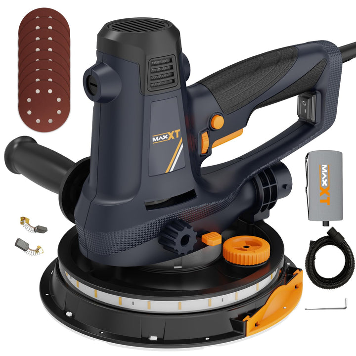 MAXXT Handschleifmaschine für Trockenbau, 810W Elektroschleifmaschine für Wände, 1500-2800RPM variab