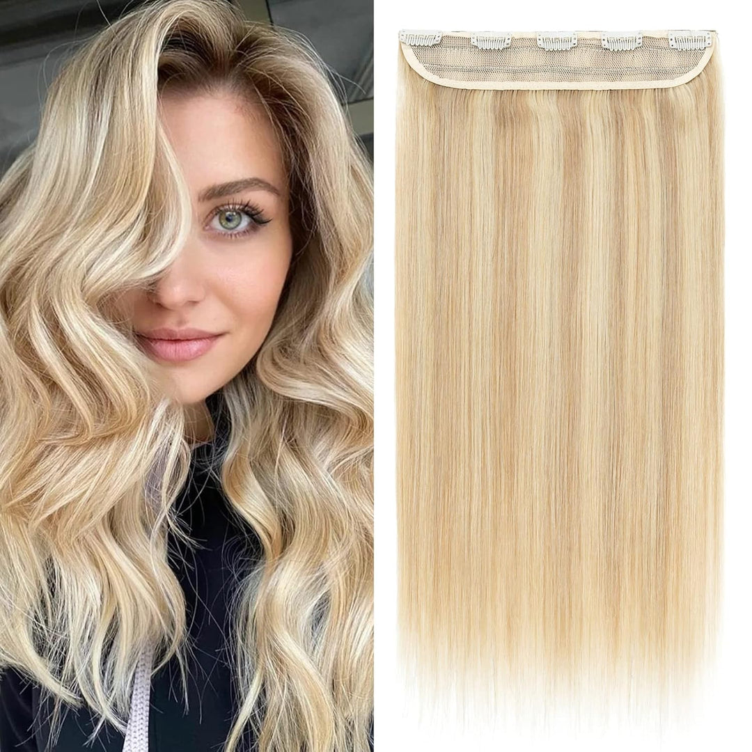 Clip in Extensions Echthaar DICK Haarteile Echthaar 1Pc 5 Clips Extensions Echthaar Clip in Weich Na
