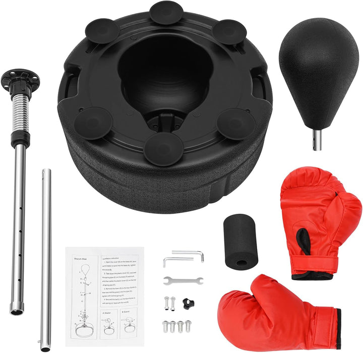 Punchingball Boxsack Standboxsack Erwachsene Boxbirne 120-160cm Höhenverstellbarer Boxausrüstung Ste