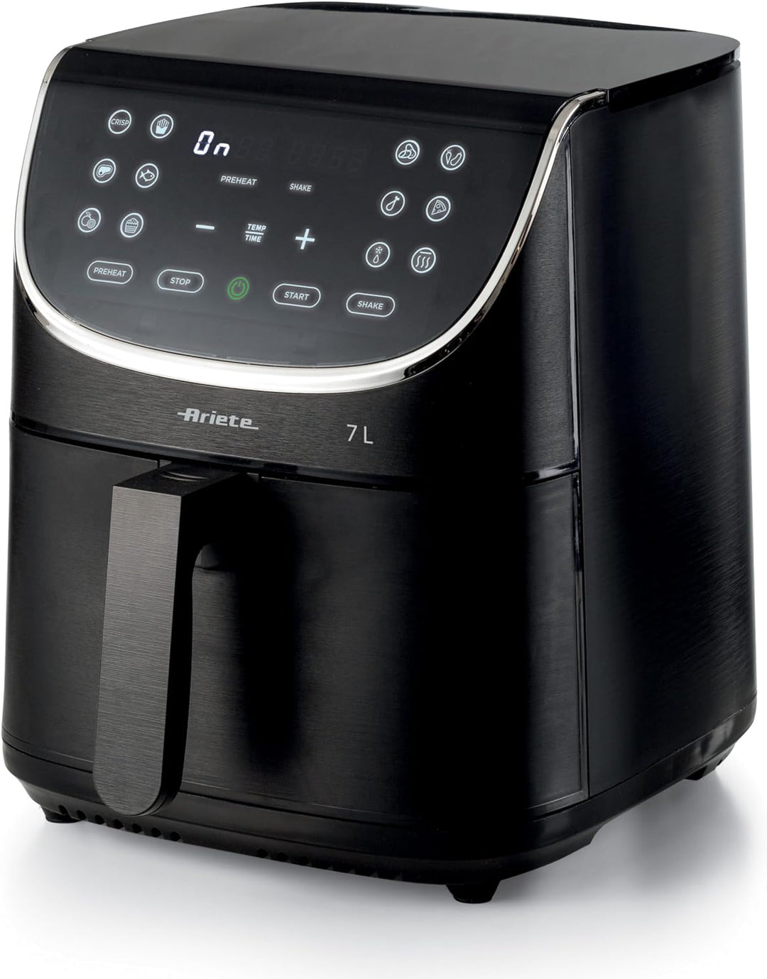 Ariete Airy Fryer 7L 4627, Heissluftfritteuse 7 Liter, 60-Minuten-Timer, LCD- und Touchscreen mit 12