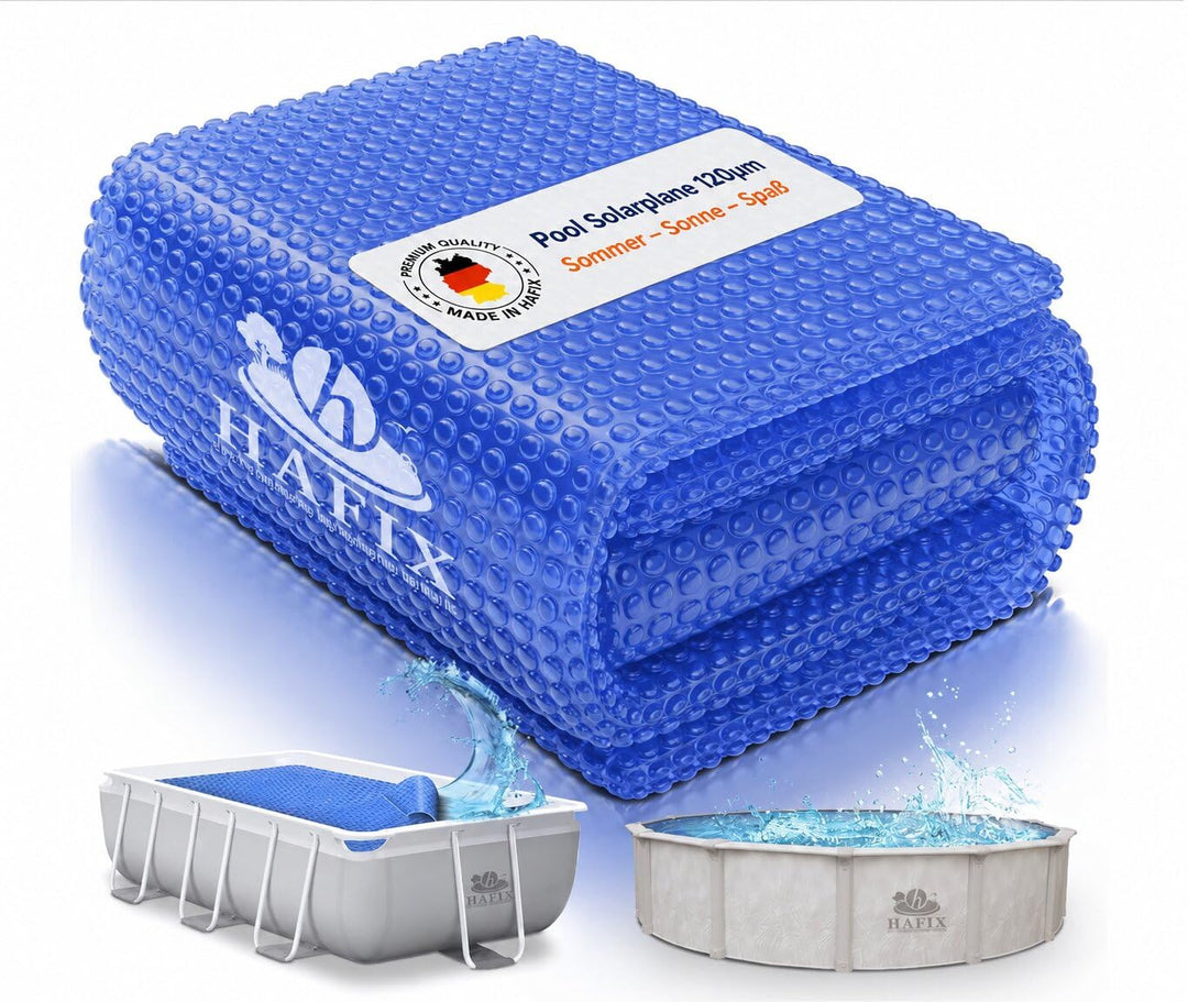 HAFIX® Solarplane Cover für runde Pools Ø 305 cm - Planengrösse Ø 290cm - Poolplane Solarpoolheizer