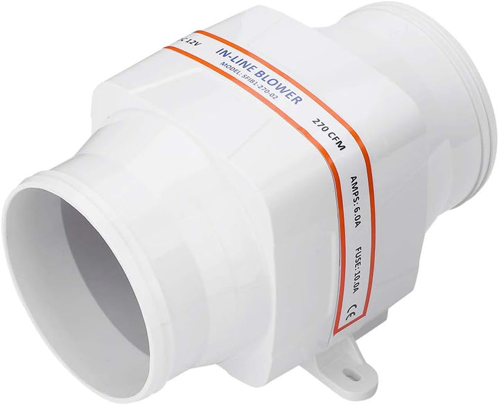 Abluftventilator, 10,2 cm, in Line, Marine-Bilge-Luftgebläse, starker Ventilator, geschlossenes Moto