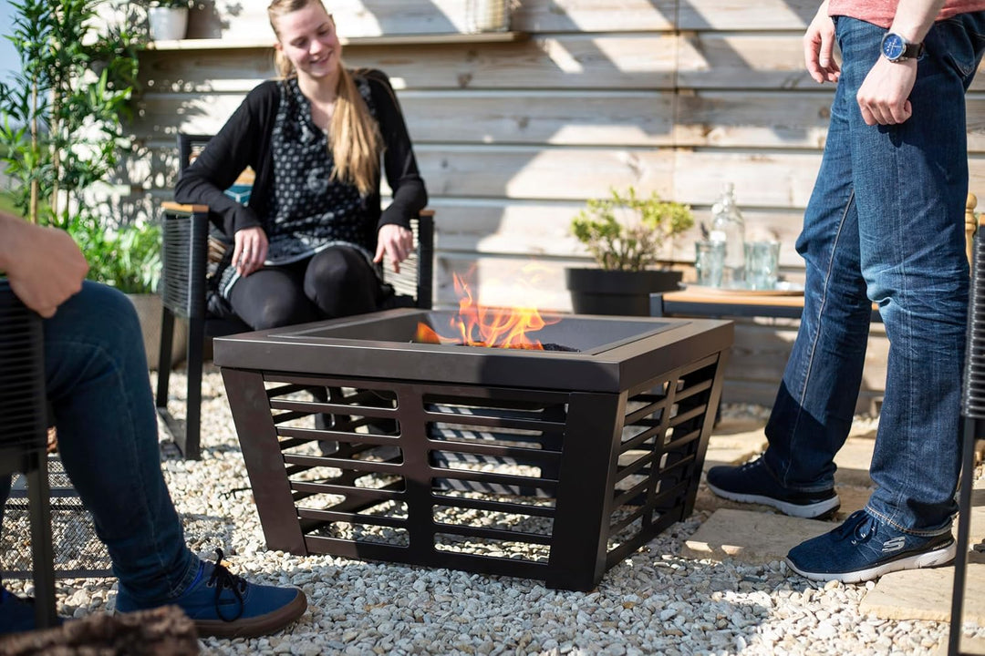 La Hacienda Elda Feuerkorb - Feuerkorb für den Garten - Feuertonne & Feuerstelle - Feuerschale Feuer