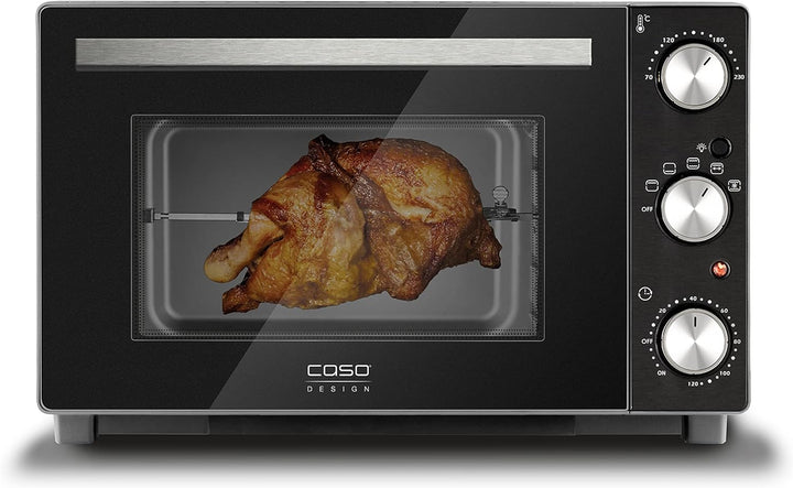 CASO TO 32 Classic - Design Backofen, 32 Liter Garraum, 4 Einschubebenen, 70-230°C, inkl. Pizzastein
