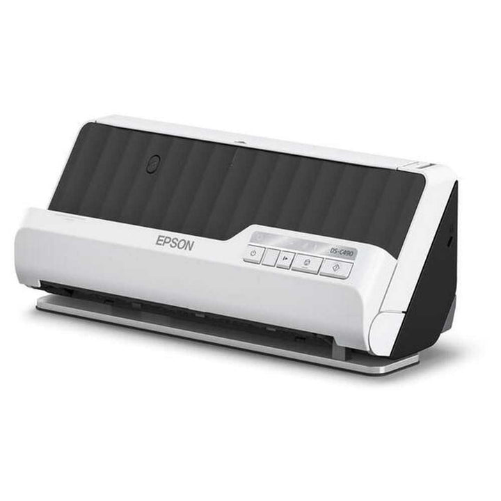 Epson Premium Scanner DS-C490, kompakter A4 Business Scanner mit geringem Stromverbrauch, Duplex-Ein