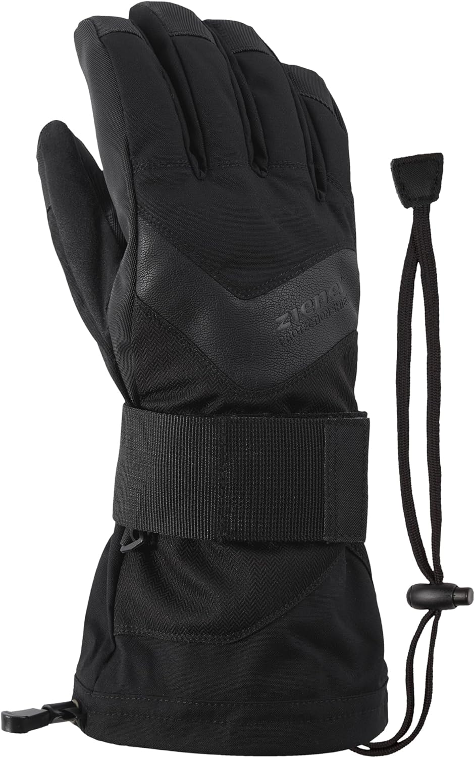 Ziener Milan As Snowboard-Handschuhe/Wintersport | Wasserdicht, Atmungsaktiv 11 black hb, 11 black h
