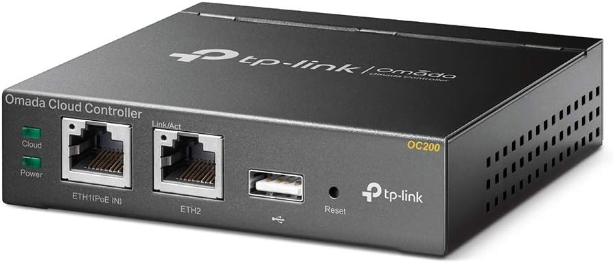 TP-Link OC200 Omada Hybrid PoE Cloud Controller für EAP Serie, USB Port für automatisches Backup, gr