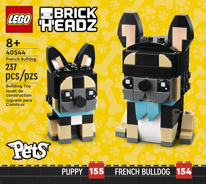 Lego BrickHeadz 40544 Französische Bulldogge und Welpe Einfache Aufbewahrung