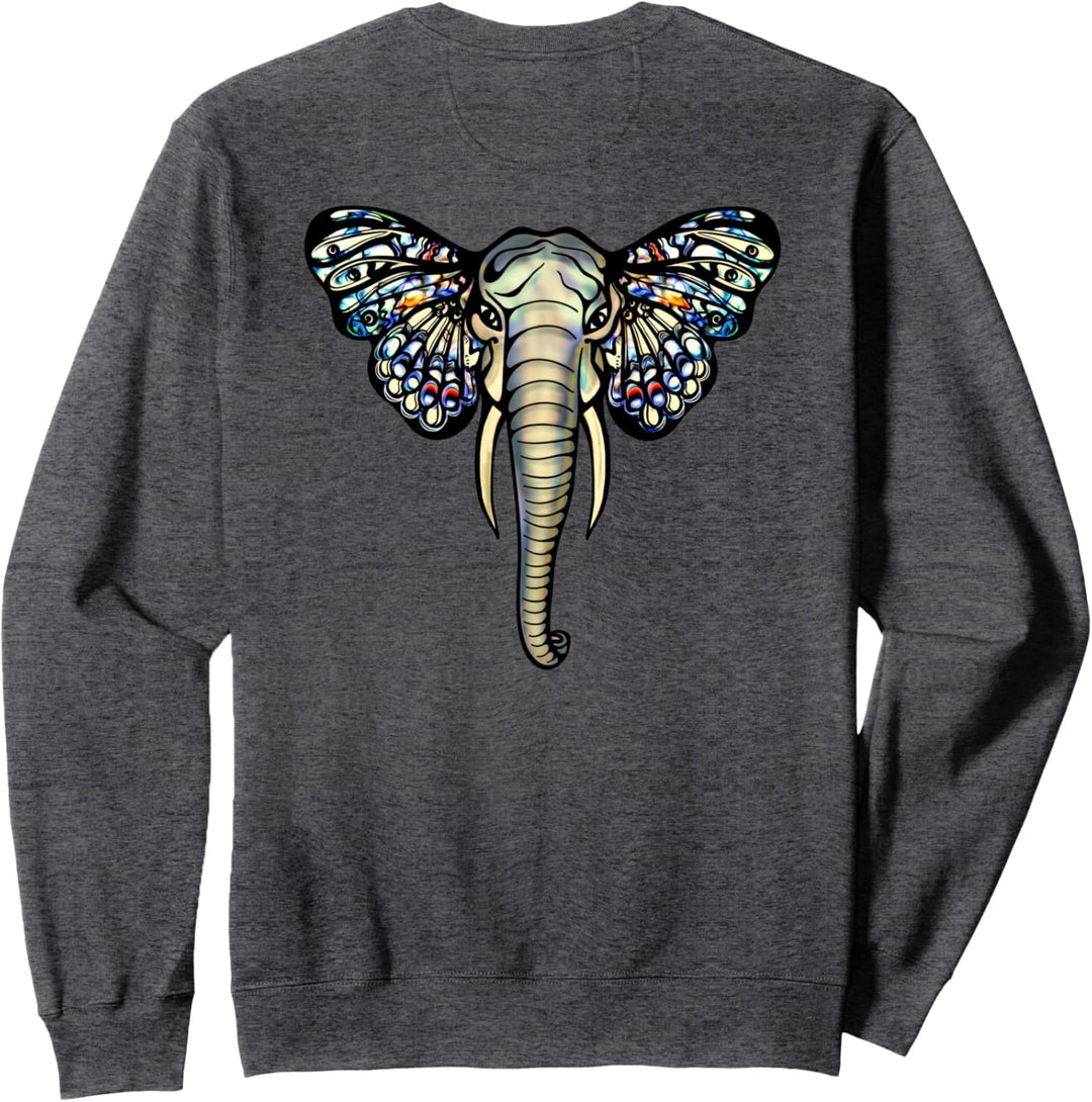 Elefant, Schmetterling, Tiere, Natur, Tierschutz, Afrika, Sweatshirt