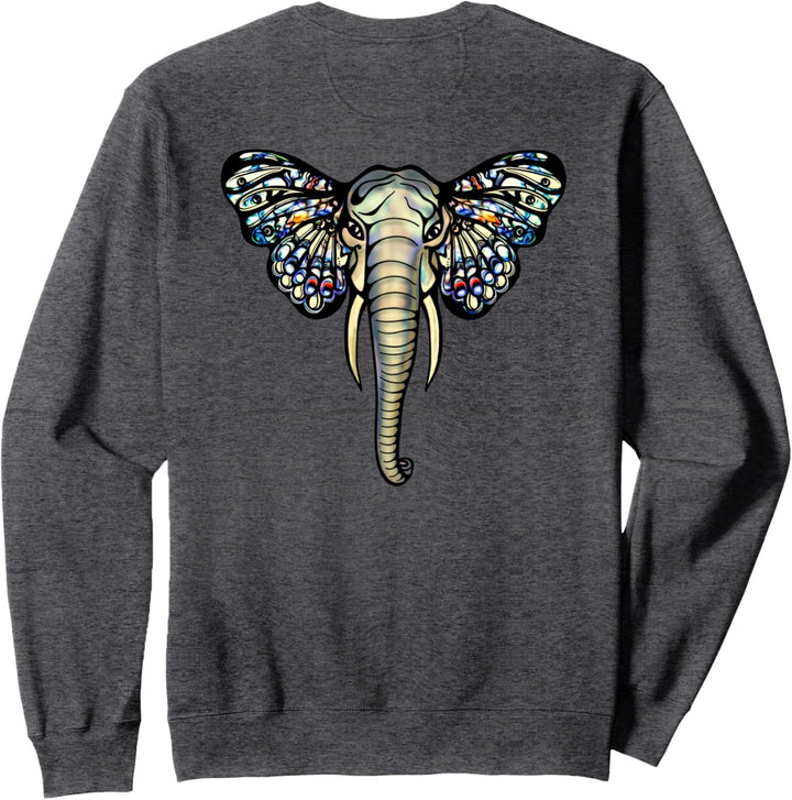 Elefant, Schmetterling, Tiere, Natur, Tierschutz, Afrika, Sweatshirt