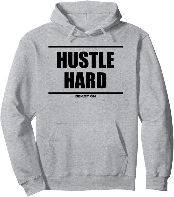 Hustle Hard Beast On Fitness Gym Motivation Workout Training Pullover Hoodie