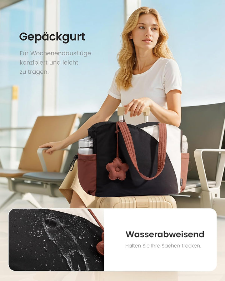 LOVEVOOK Shopper Tasche Damen, Tote Bag Handtaschen Gross Schultertasche | Leicht Puffer, Süss Trage