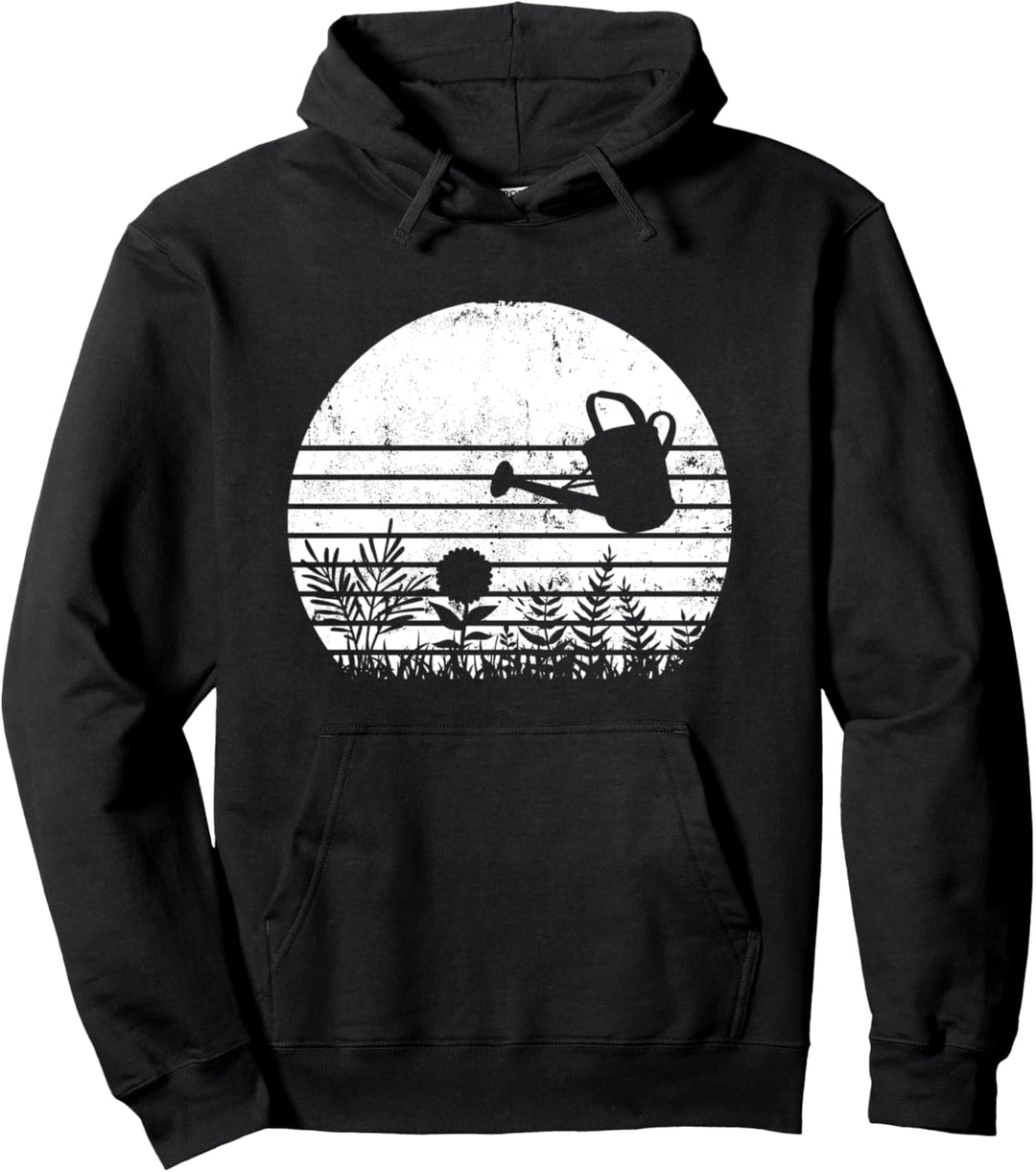 Gartenarbeit Retro Giesskanne Gärtner Beet Gartenarbeiter Pullover Hoodie