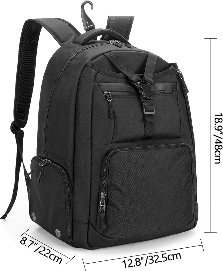 DSLEAF Tennistasche für 2 Schläger, Tennisrucksack mit separatem Schuhfach für Sporttraining, Fitnes