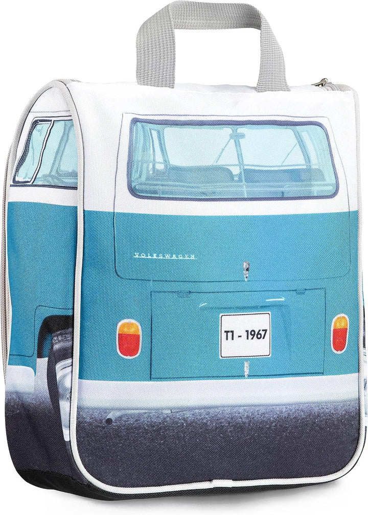 BRISA VW Collection - T1 Bulli Bus Reise-Kulturbeutel zum Aufhängen | Volkswagen Kulturtasche Kosmet