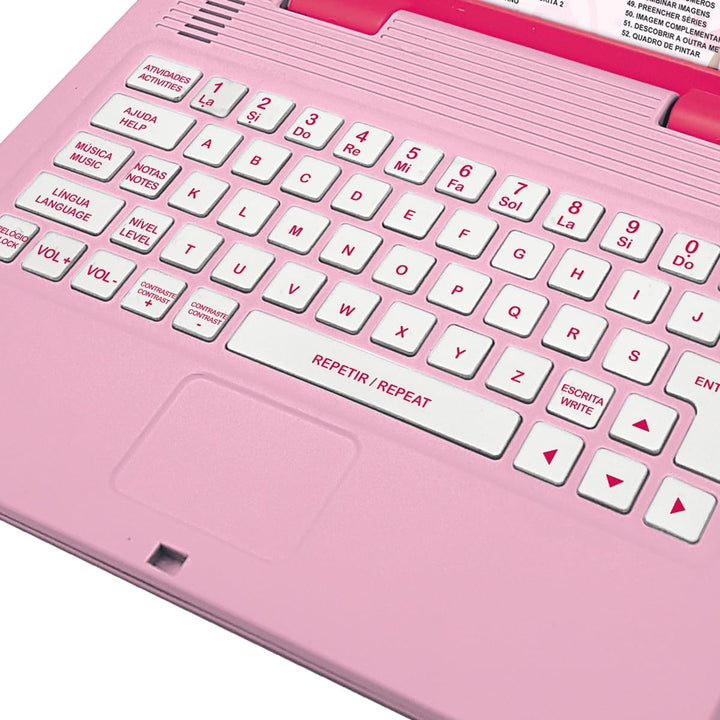LEXIBOOK, Barbie, Bilingue Pädagogischer Computer Portugiesisch/Englisch, Brinquedo für Crianças com