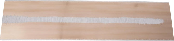 Glättkelle - Gebogener Holzgriff, Goldstahl, 406x102 mm