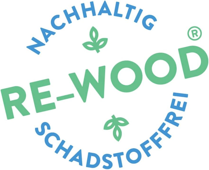 Wissner aktiv lernen R80021.000 - RE Wood 34 Stapelzahlen natur, Montessori Lernspielzeug, Zahlen zu