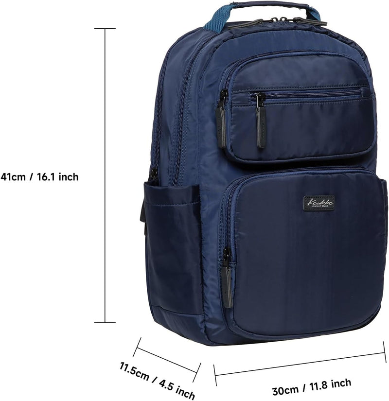 KAUKKO Freizeit Laptop Rucksack, für Damen & Herren Wasserdichter Wanderrucksack, Leicht Backpack mi