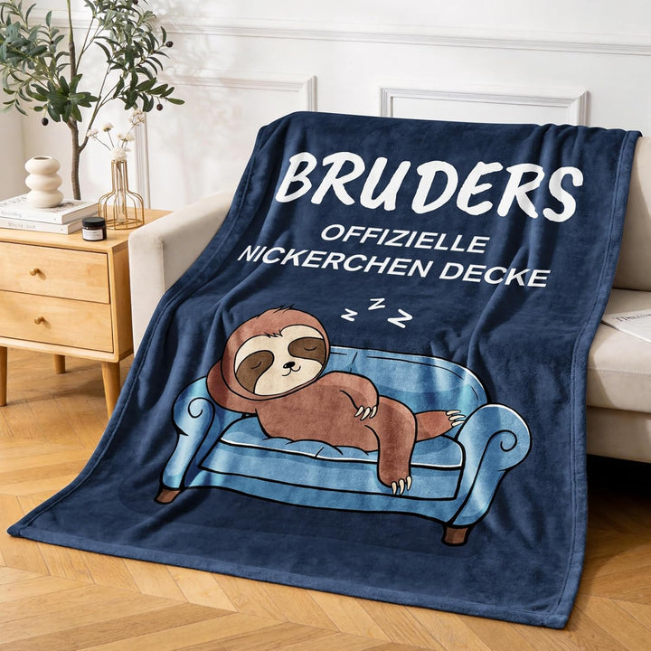 Geschenk für Bruder - Kuscheldecke, Geschenk Bruder Geburtstag, Geburtstagsgeschenk, Bruder