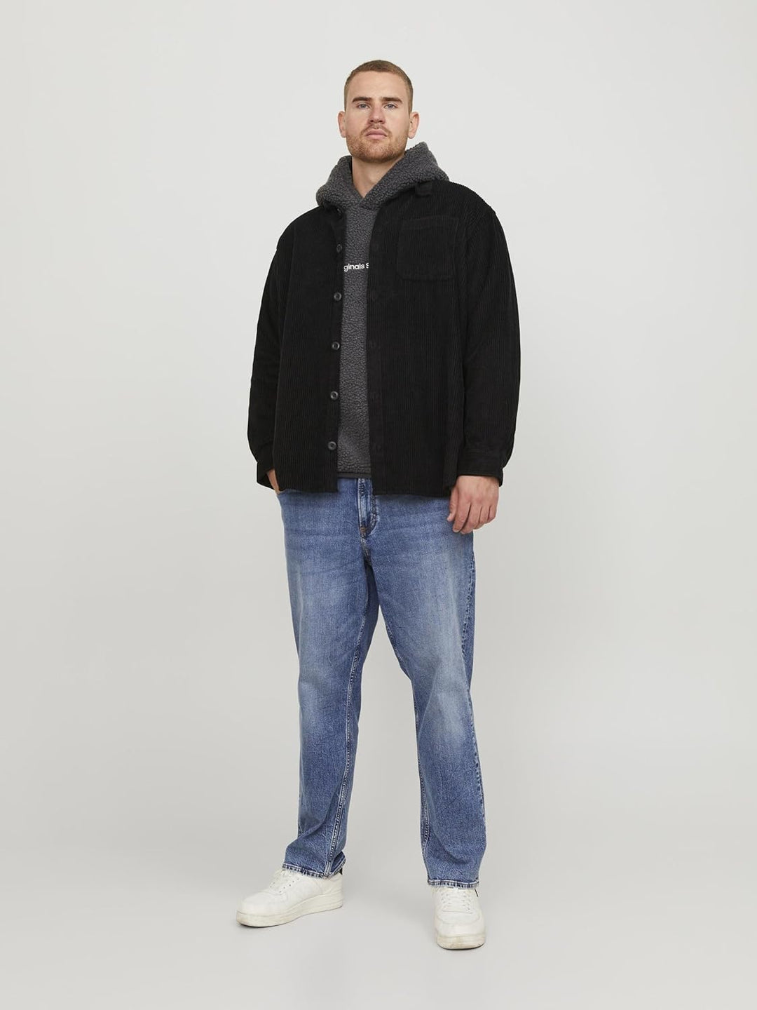 JACK & JONES Male Tapered Fit Jeans JJIMIKE JJORIGINAL CB 231 BF Tapered Fit Jeans 29W / 32L Blue De
