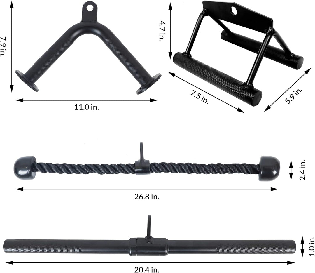 BalanceFrom Trizeps Press Down Kabelbefestigung LAT Pulldown Aufsatz Gewicht Maschine Zubehör V Grif