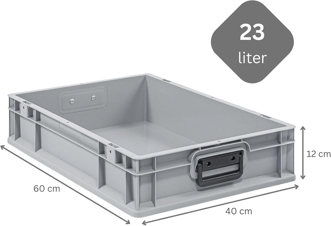 Mega Deal | 10x Proregal Eurobox NextGen Portable Duo |HxBxT 12x40x60cm HxBxT 12x40x60cm Grau, HxBxT