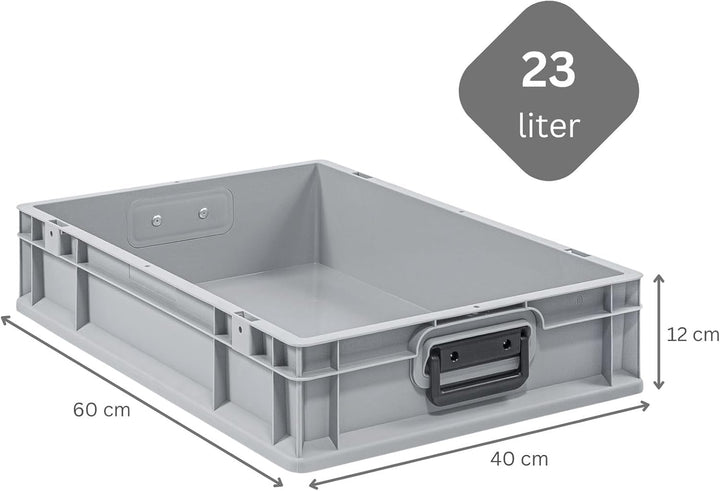 Mega Deal | 10x Proregal Eurobox NextGen Portable Duo |HxBxT 12x40x60cm HxBxT 12x40x60cm Grau, HxBxT