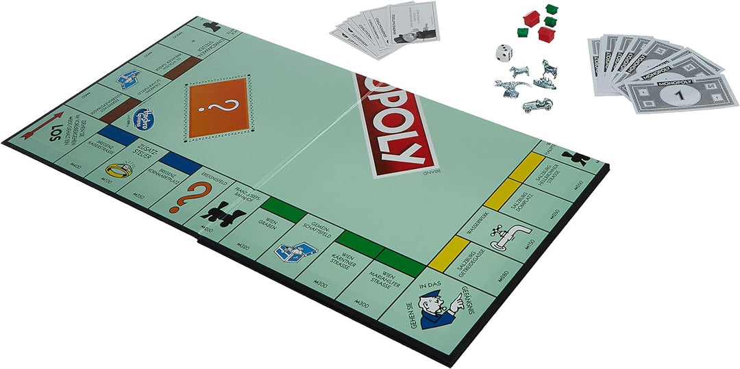 Hasbro Gaming C1009156 - Monopoly Classic österreichische Version Familienspiel Single, Single