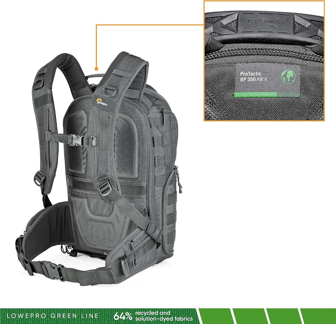 Lowepro ProTactic 350 AW II Modularer Rucksack mit recycelten Materialien & LP37184 ProTactic Quick