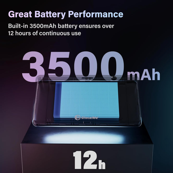 GlocalMe Duoturbo mobiler WLAN Router, 4G LTE Router, Keine SIM-Karte erforderlich, 3500mAh Akku, LC