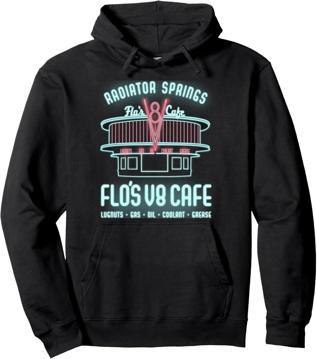 Disney Pixar Cars Flo's V8 Cafe Poster Pullover Hoodie
