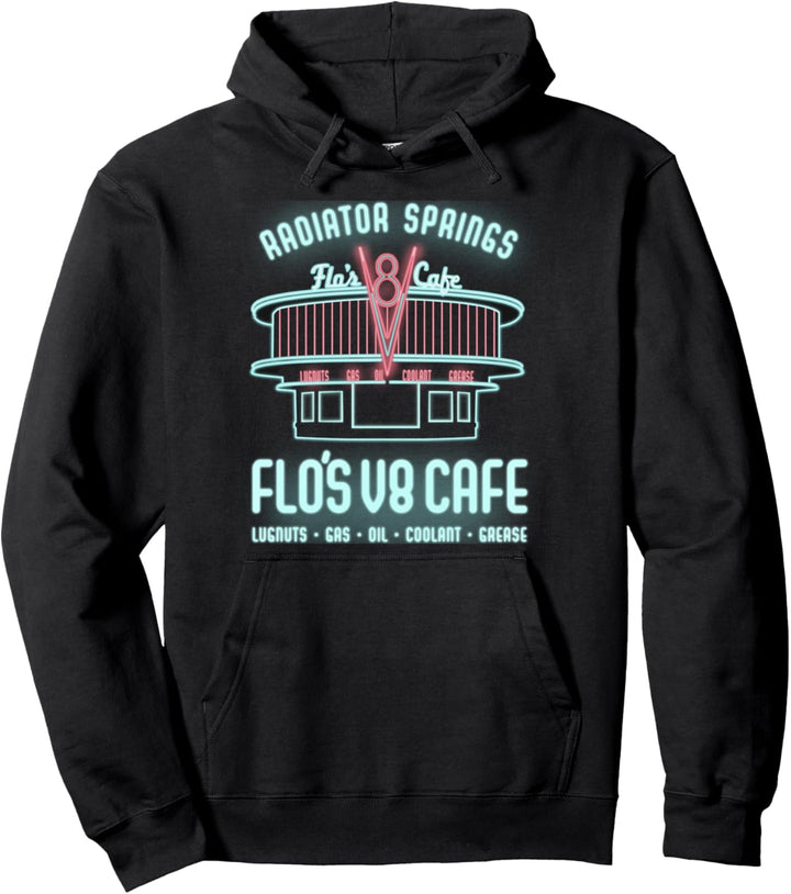 Disney Pixar Cars Flo's V8 Cafe Poster Pullover Hoodie