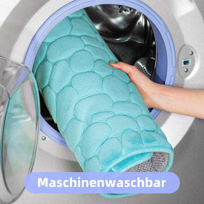 chakme Badematte Memoryschaum Badteppich Saugfähige Badvorleger Badezimmerteppich Duschmatte Deko Fu
