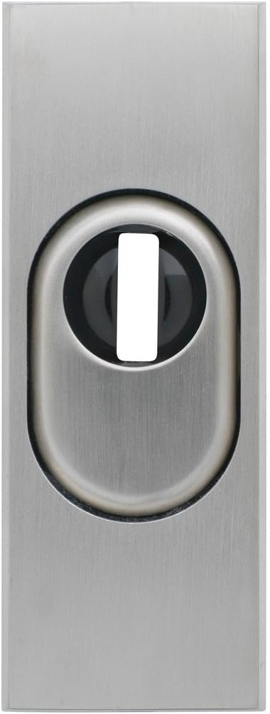 ABUS Tür-Schutzrosette RSZS316 mit Zylinderschutz für Metalltüren, edelstahl, 12543, Edelstahl