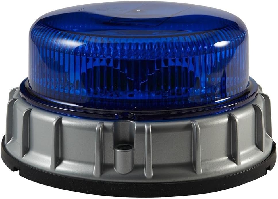 HELLA - LED-Blitz-Kennleuchte - K-LED 2.0 F - 12/24V - blau - Anbau - Kabel: 1450mm - Stecker: offen