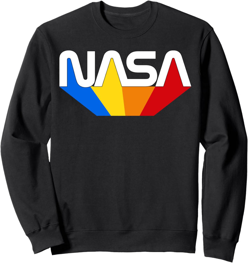 Offiziell lizenzierte NASA-Wurmfarbe Blau Gelb Orange Rot Sweatshirt