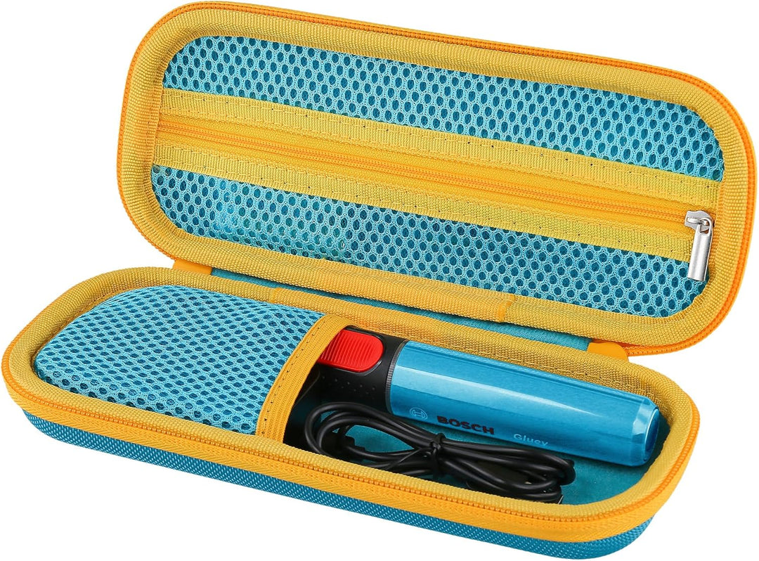 co2CREA Hart Tragbare Schutzhülle Etui Tasche für Bosch Akku Heissklebestift Gluey, Tragetasche komp