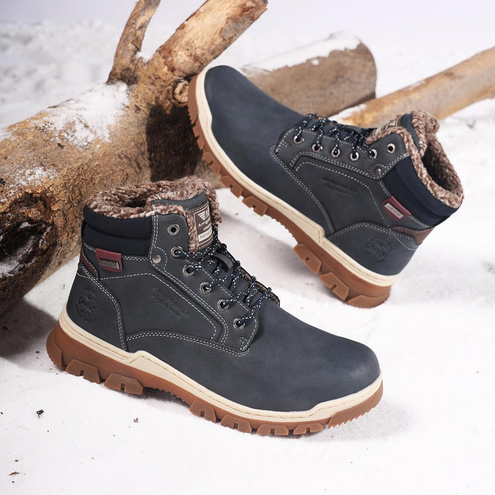 ARRIGO BELLO Winterstiefel Herren Winterschuhe Gefüttert Rutschfeste Warm Stiefel Gemütlich Trekking