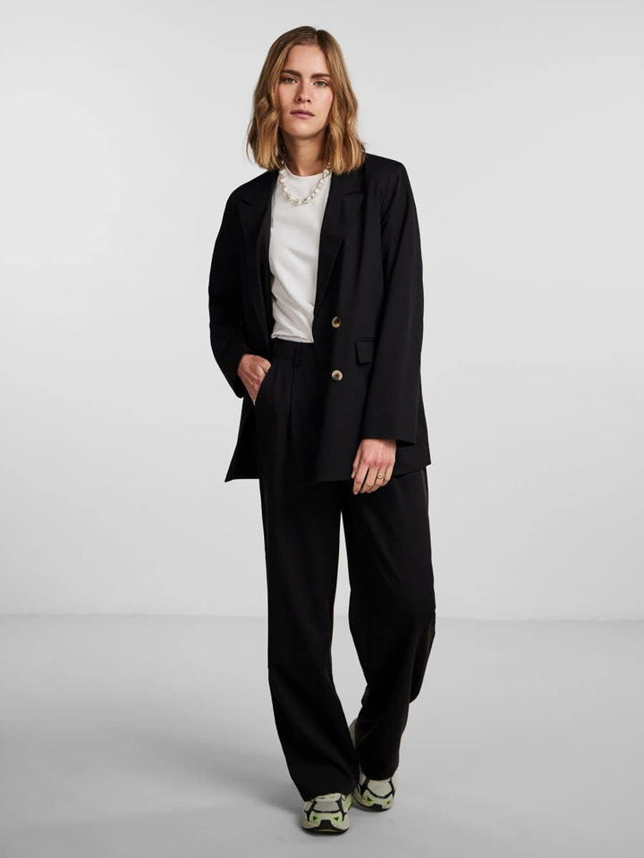 PIECES Damen Pcthelma Ls Oversize Blazer Noos Blazer XL Schwarz, XL Schwarz