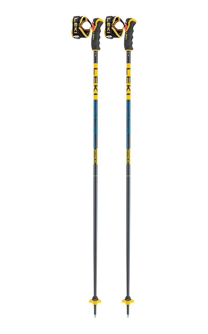 LEKI Spitfire 3D Skistöcke denimblue-aegeanblue-mustard 115CM, denimblue-aegeanblue-mustard 115CM