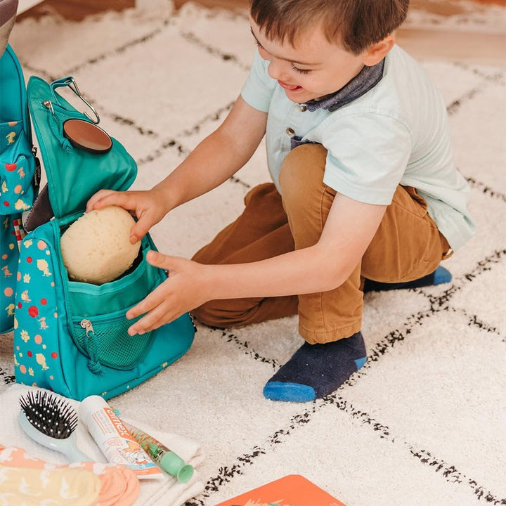 Loup by Auzou x Les Déglingos Kulturbeutel, Wolf, für Kinder und Babys, für Jungen und Mädchen, prak