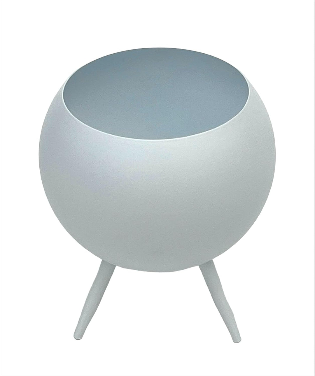 DanDiBo Blumenhocker Metall mit Topf Weiss 19 cm Blumenständer 96259 S Blumensäule Modern Pflanzenst