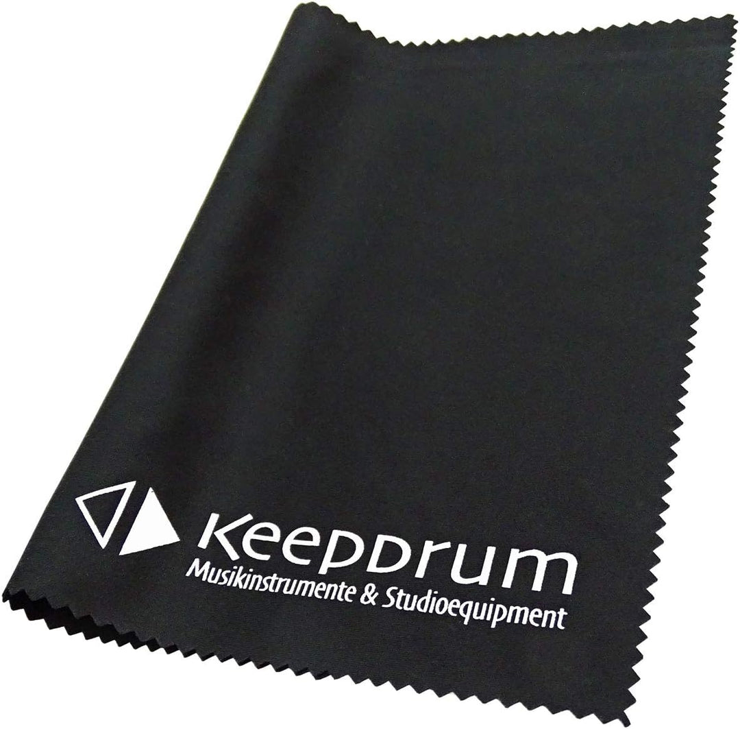 K&amp;M 12227 Ablageplatte mit Getränkehalter anschraubbar + keepdrum Poliertuch