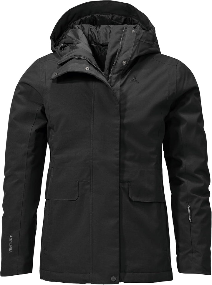 Schöffel Damen Ins. Jacket Antwerpen L, wasserdichte und atmungsaktive Winterjacke, urbane Outdoorja