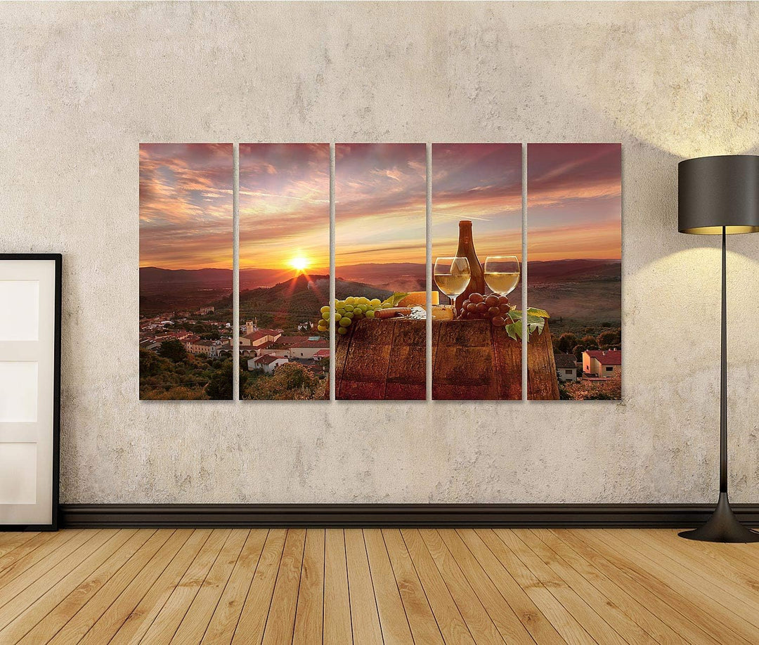 islandburner Bild auf Leinwand Weinberg In Chianti Toskana 11A Bilder Wandbilder Poster Leinwand 170